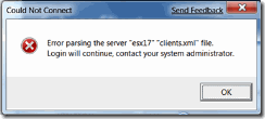 vSphere error