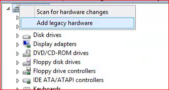 Device Manager Add Legacy Device